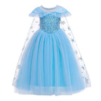 REXREII Girls Frozen Elsa Princess Dress Halloween Costume Christmas Birthday Evening Party Ball Gown w/Accessories