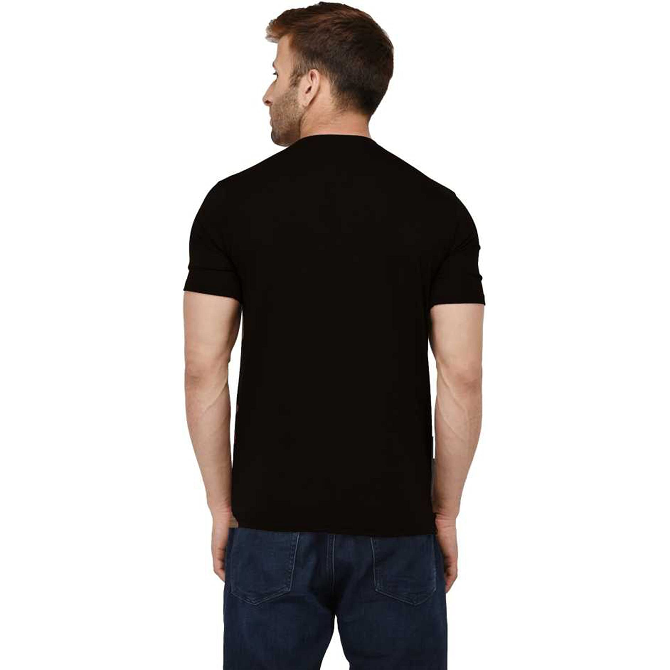Uniplanet Store MenS Cotton T Shirt With Round Neck Half Sleeves Graphic Printed Pattern Regular Fit And Standard Length Darkbl