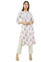 Soch Women Pink Cotton Printed Kurta