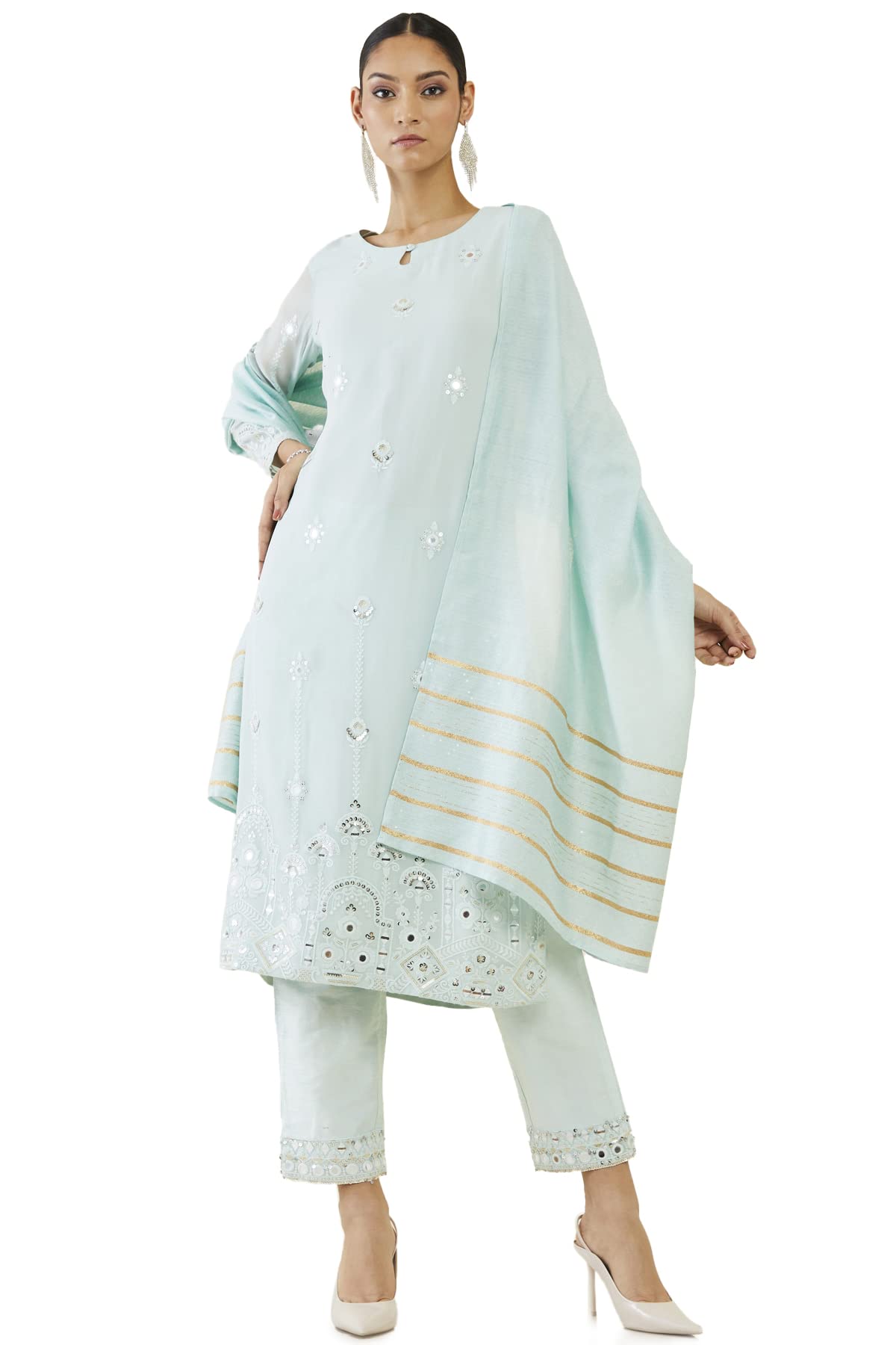 Soch Women Embroidered Suit Set
