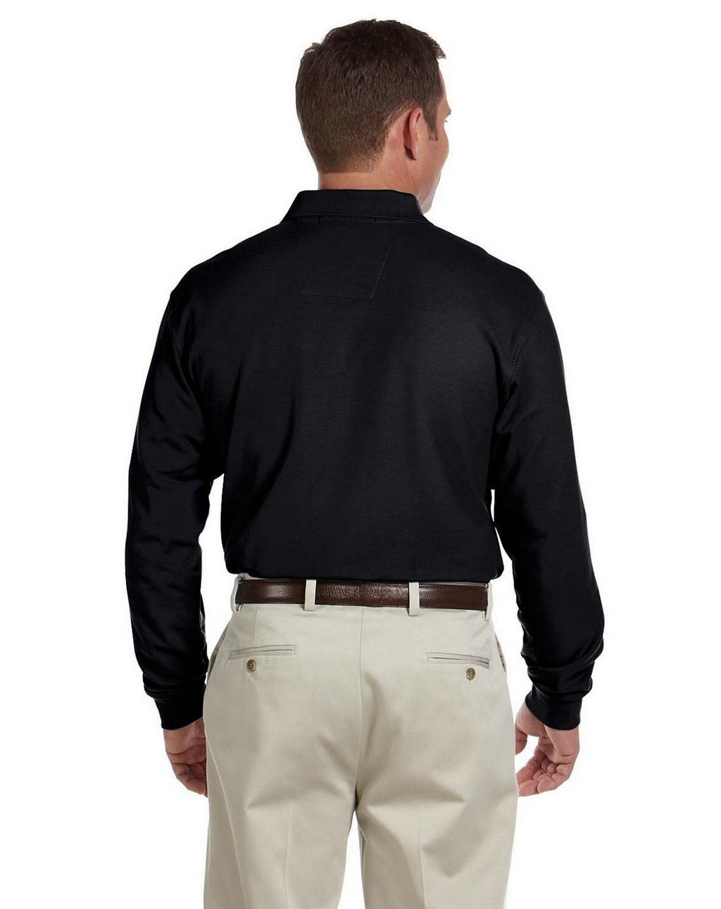 Ladies Pima Piqu Long-Sleeve Polo - BLAcK - S(D0102H7YRI2)