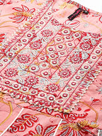 Ishin Women'S Pink Embellished Anarkali Kurta
