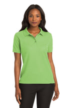 Port Authority L500 Ladies Silk Touch Polo - Lime - Large
