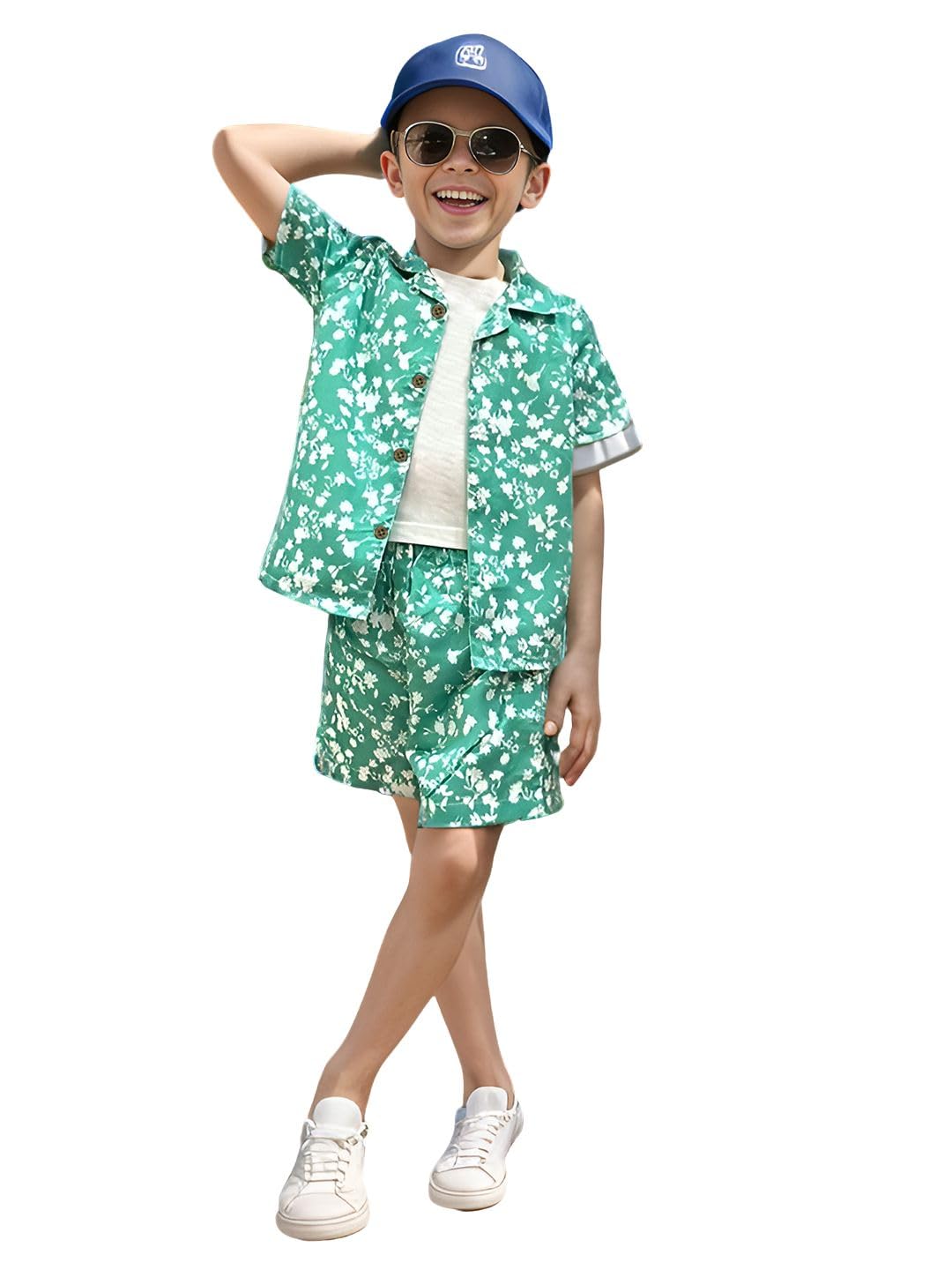 A.T.U.N. (ALL THINGS UBER NICE) Boys Printed Two Piece Set | Co-Ord Set for Boys