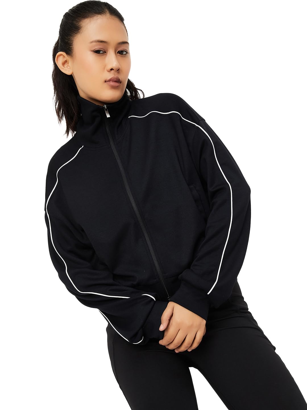 Max Women Solid Sports Jacket (Brown_XXL) 2