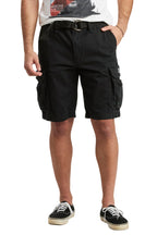 Unionbay Men's Survivor Belted Cargo Short, Black, 36
