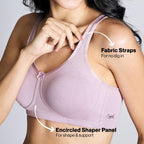 Nykd (Nyb169 Cotton Anti Microbial Non Padded & Non Wired Side Support Shaper Bra For Women | Full Coverage Bra With Detailed Co