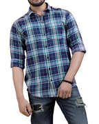 Noble Monk MenS Regular Fit Shirt | Checkered | Full Sleeves | Casual Shirt For Men