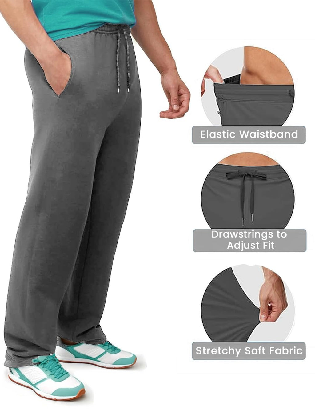 Nobero MenS Regular Sweatpants (1M-Bwjg-R0149_Eiffel Tower