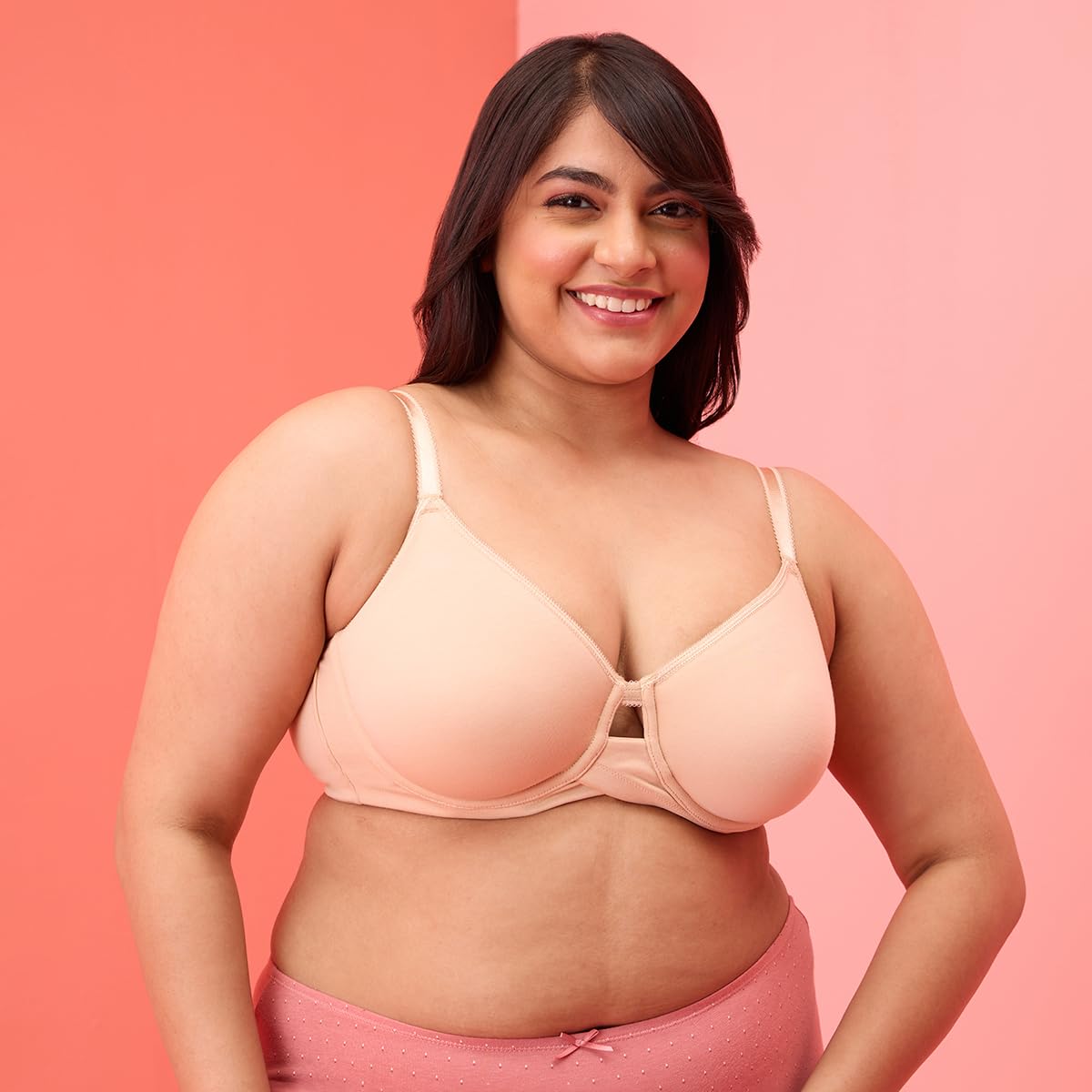 Nykd Everyday Cotton Bra For Women Daily Use, Medium Coverage, Wired, Lightweight-Adjustable Straps Bra - Full Coverage, Nyb263,