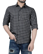 Noble Monk MenS Regular Fit Shirt | Checkered | Full Sleeves | Casual Shirt For Men
