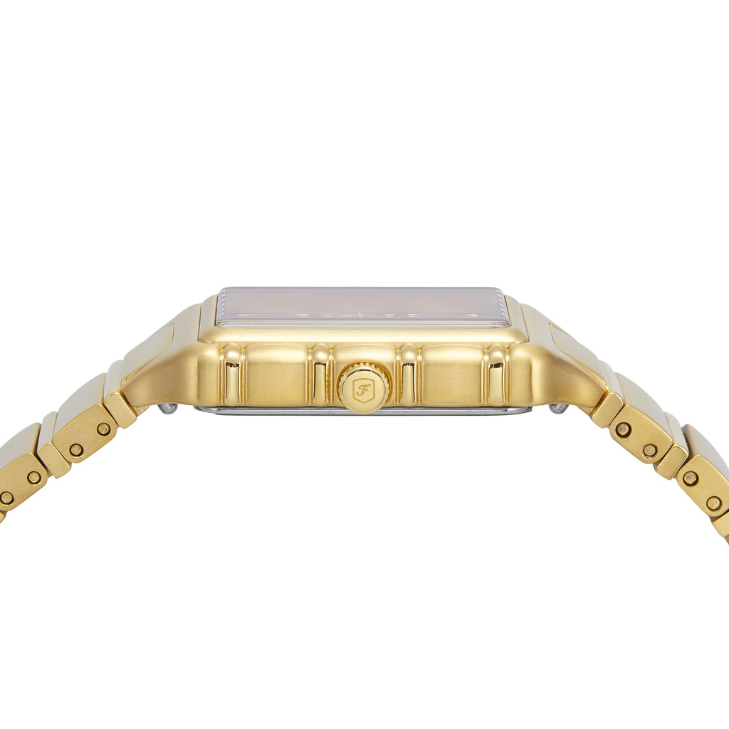 Fossil Women's Raquel Three-Hand Gold-Tone Stainless Steel Watch