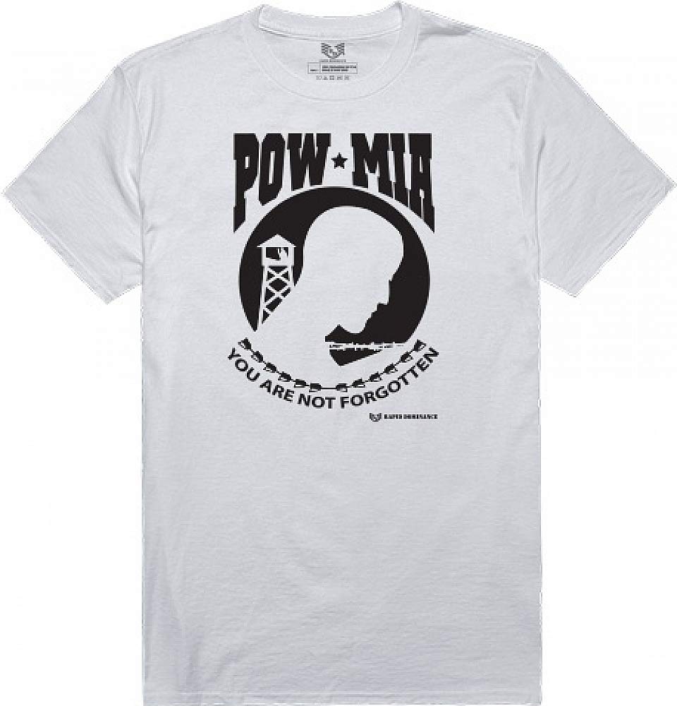 Graphic Tee, POW MIA, White, M