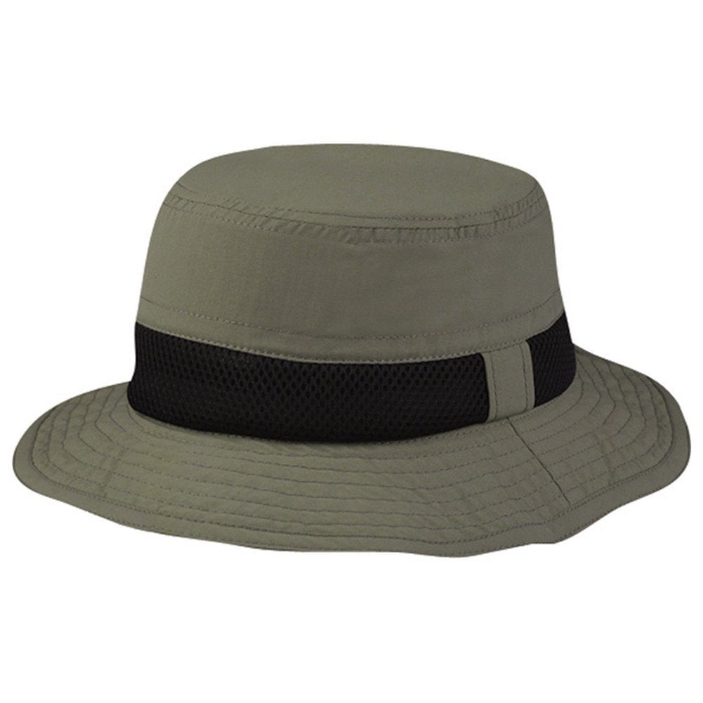 Juniper 220931 Taslon Ultra Violet Bucket Hat- Olive - Medium & Large
