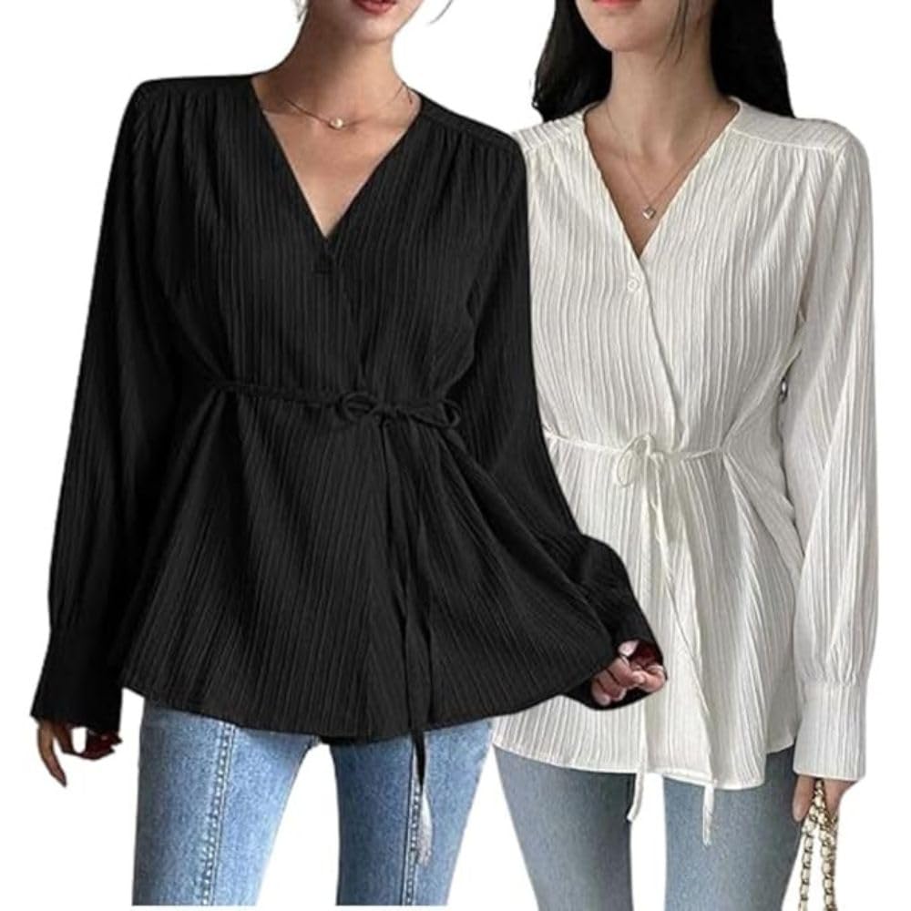 Leriya Fashion Stylish Korean Tops For Women  Oversized Shirts, Crop Tanks & Trendy Summer Wear | Casual Street Style Co-Ord Top