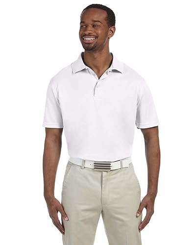 Mens 4 oz Polytech Polo - WHITE - 5XL(D0102H7YX2T)