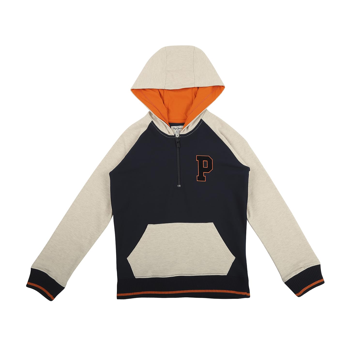 Pepe Jeans Boys Regular Fit Hooded Sweatshirt Navy