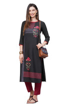 Anni Designer Women'S Crepe Straight Printed Kurta Pack Of 6 (Crepe Combo-6_5_Newly_)