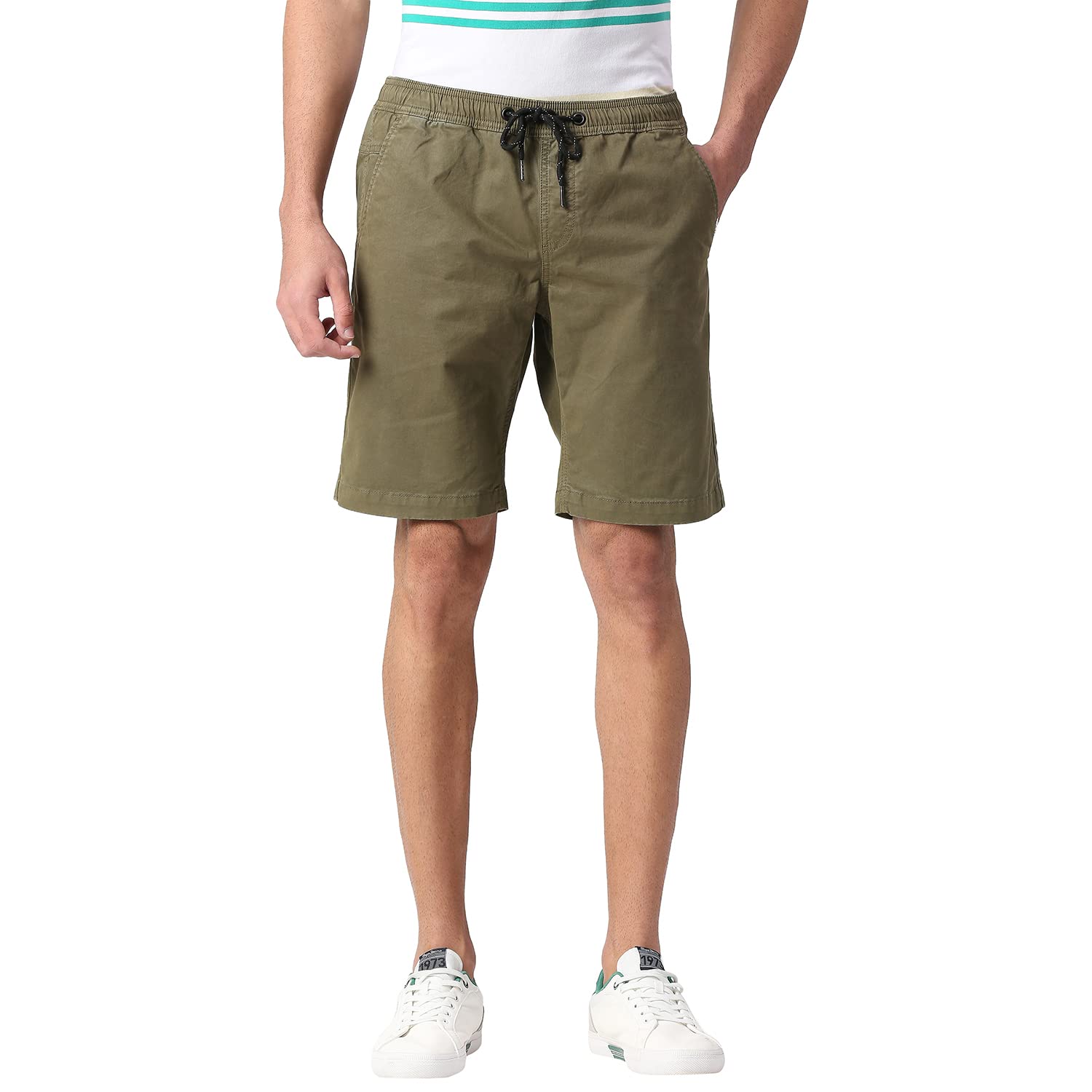 Pepe Jeans MenS Chino Shorts (Pm801058_Olive