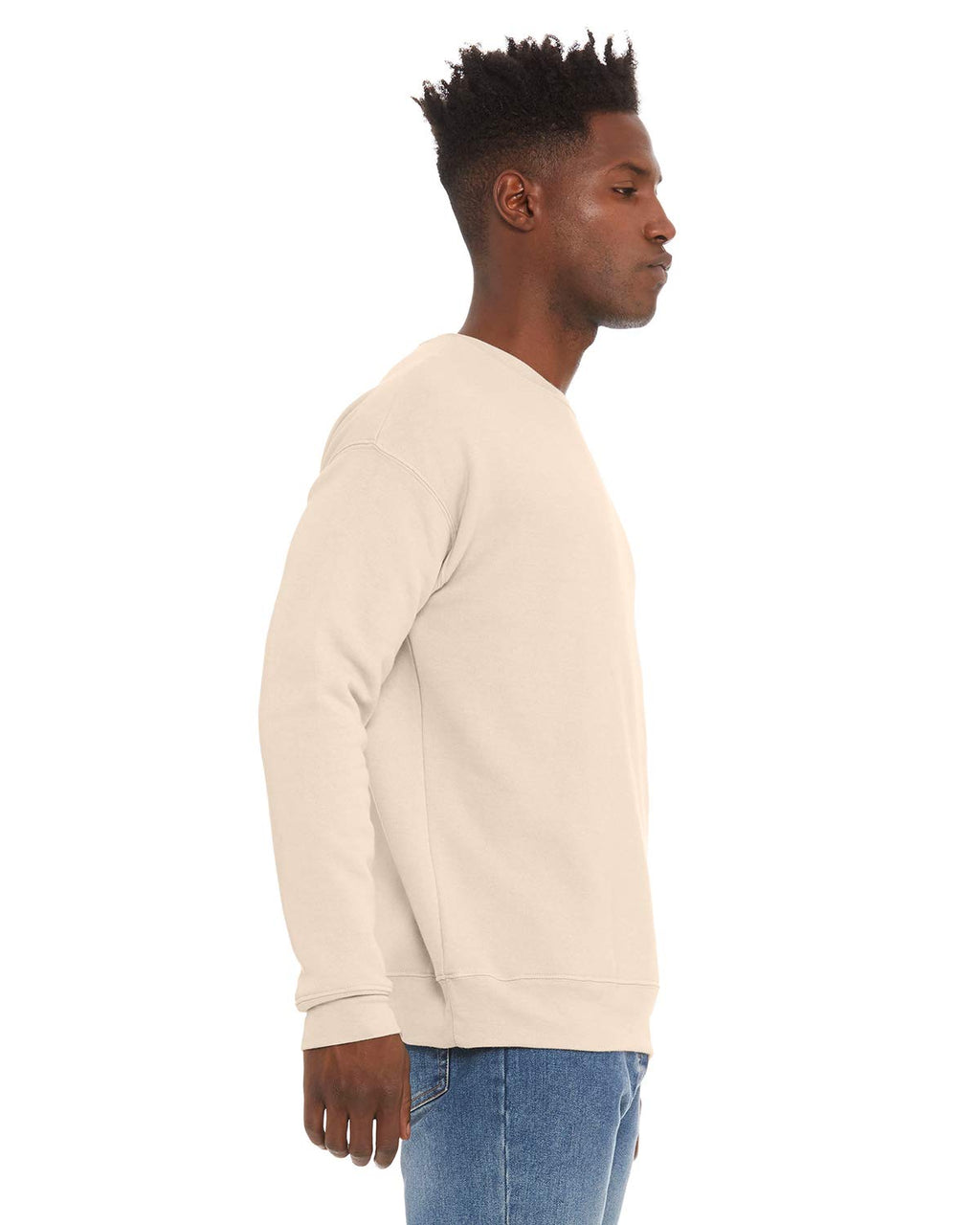 Unisex Drop Shoulder Fleece - WHITE - XS(D0102H7W9AJ)