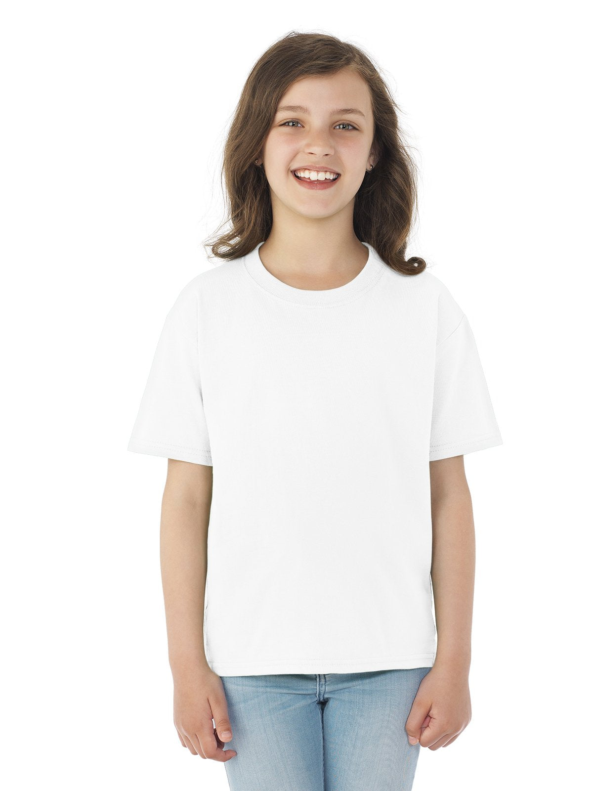 Youth HD cottonT-Shirt - WHITE - XS(D0102H7DN36)