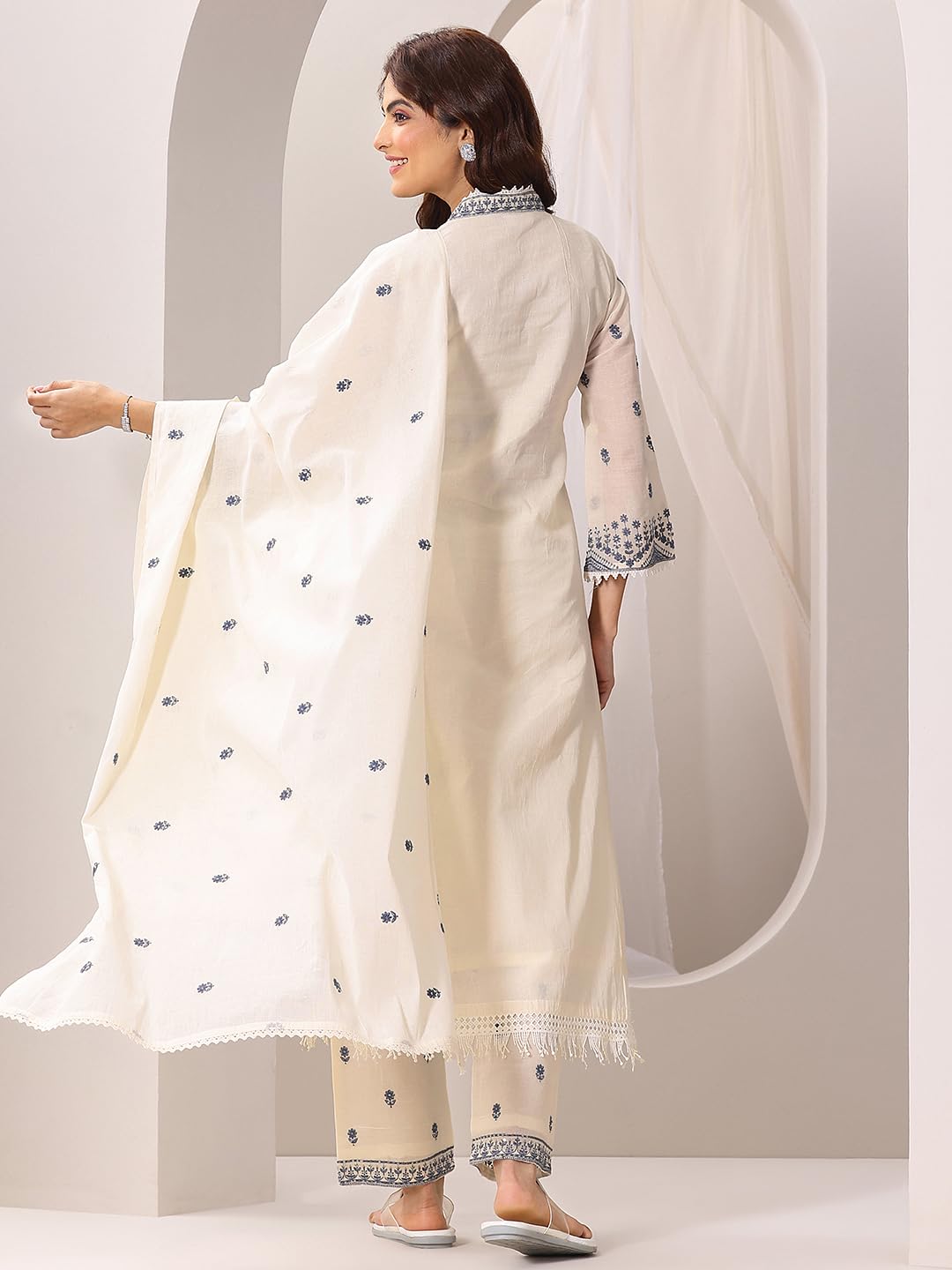 Libas WomenS Cotton Blend Kurta Set (99046Or