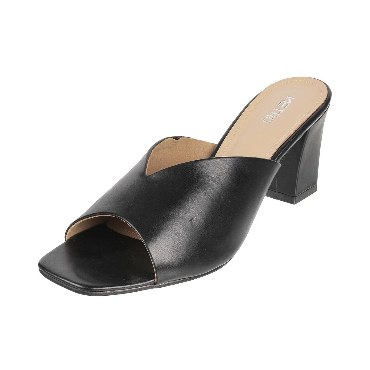 Metro Womens Synthetic Black Slip Ons (Size (5 UK (38 EU)) 5-38
