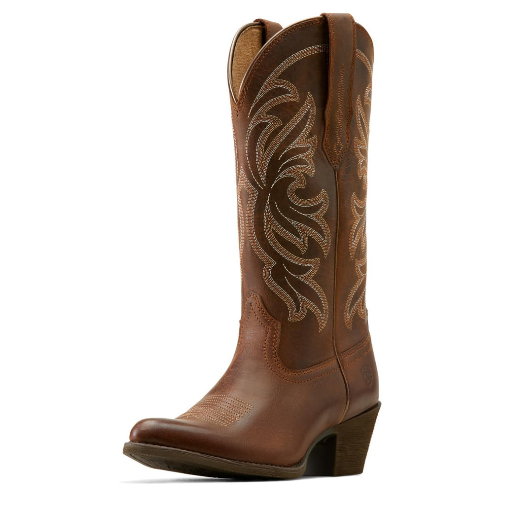 Ariat Women's Heritage J Toe Stretchfit Western Boot, Sassy Brown, 7.5