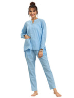 Libas Womens Solid Cotton Night Suit Set For Women