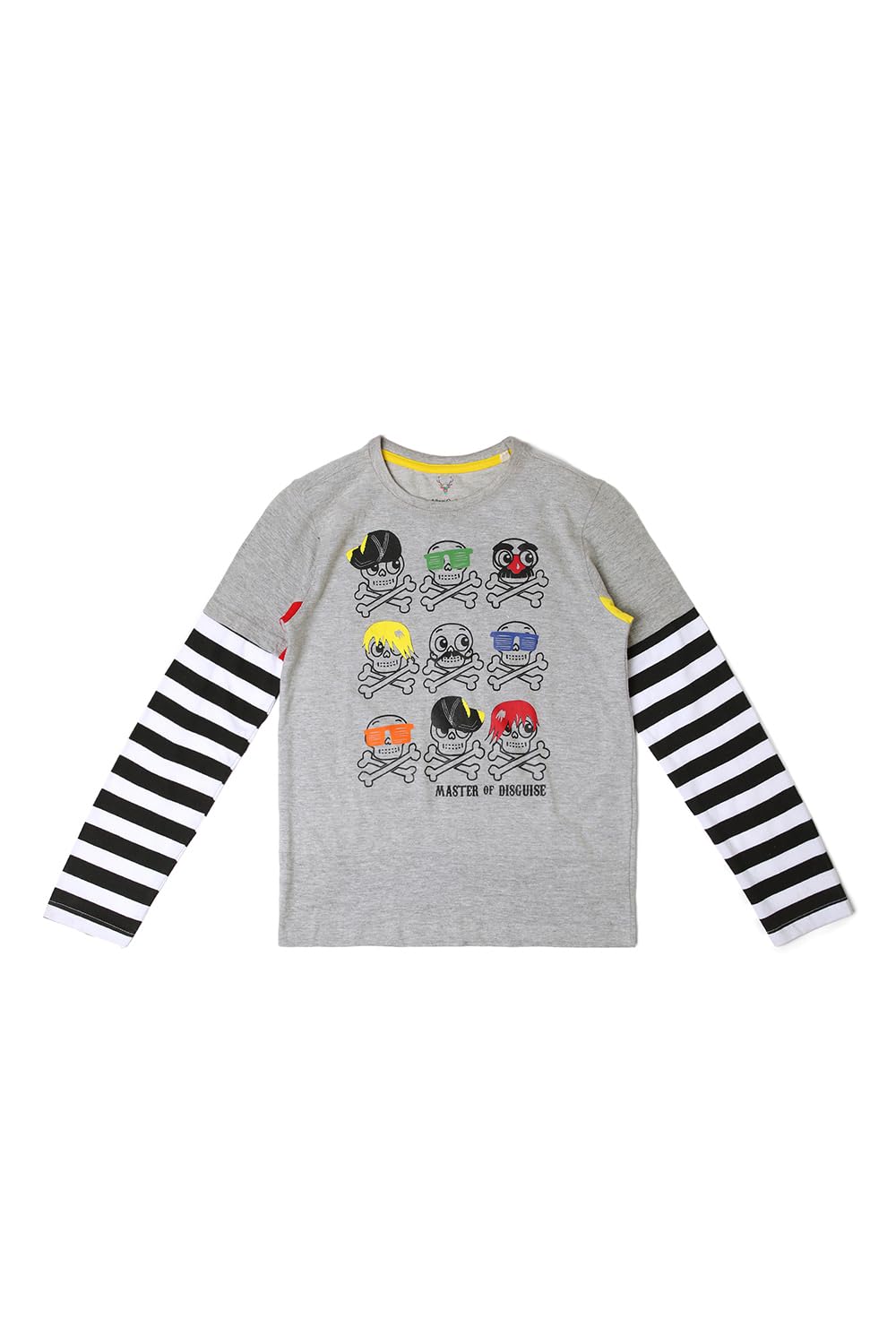 Allen Solly Boys Printed Solid Crew Neck T-Shirt