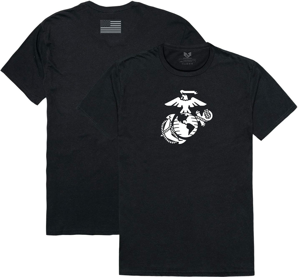 Relaxed Graphic T's, Marines 3,Black, 2X