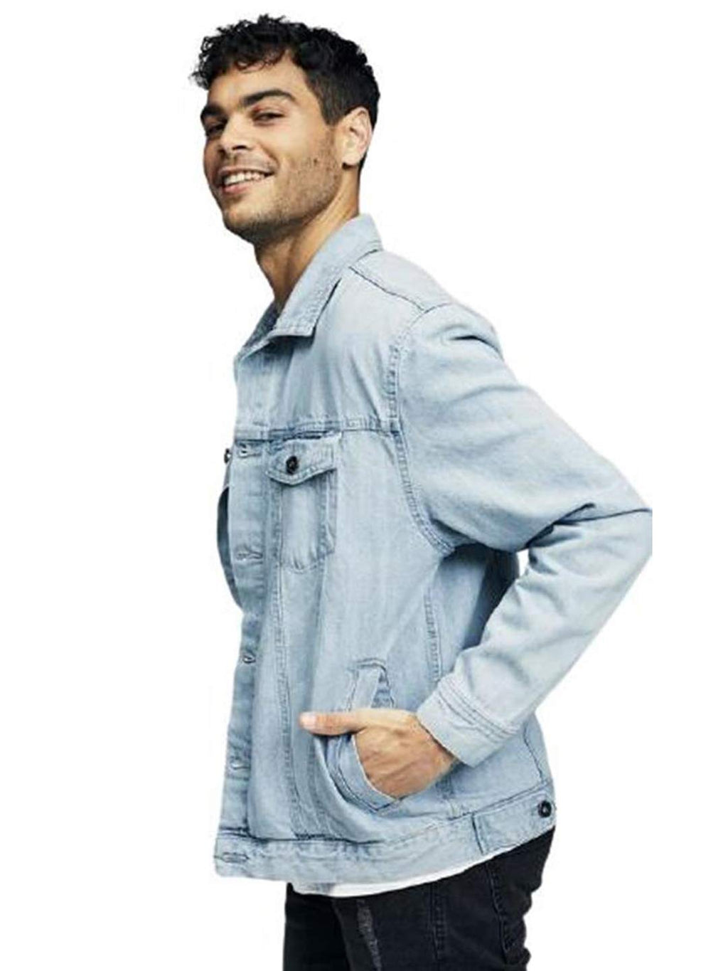 KOTTY Men Denim Full Sleeve Regular Winter Jacket