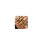 Frodete Snake Stackable Rings for Women Snake Jewelry Set Adjustable Vintage Reptile Serpent Rings Punk Goth Knuckle Rings Hallo