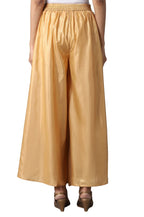 Aurelia WomenS Gold Solid Sharara Ethnic Bottomwear
