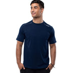 Bamboo Athletic Crew T-Shirt - Navy by Cariloha for Men - 1 Pc T-Shirt (S)