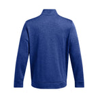 Under Armour Men's Armour Fleece Twist Quarter Zip, (432) Tech Blue / / Black, Large