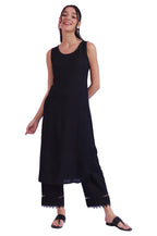 Aurelia Women'S Black Solid Straight Kurta (Size: L)-A15551-608069