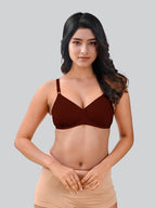 Lux Venus Full Coverage Paded Bra Maroon