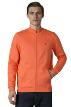 Louis Philippe MenS Polycotton Regular Hooded Neck Sweatshirt (Lystcrgpe23993_Navy_2Xl)