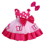 Newborn Toddler Baby Girl Princess Dress Cake Smash Birthday Tutu Dress+Headband Outfits Halloween Christmas Baptism Party Cloth