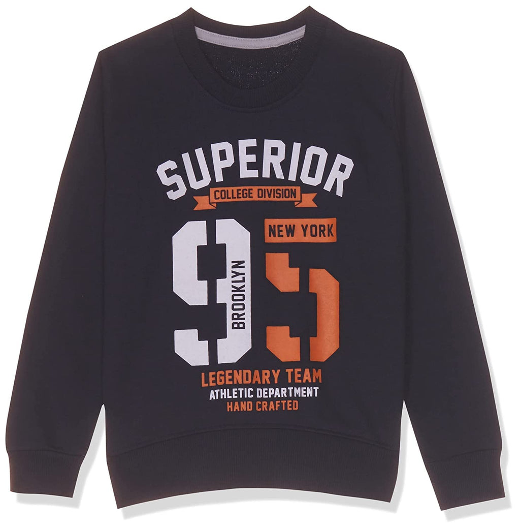 T2F Boys Cotton Printed Round Neck Sweatshirt (Pack of 2)