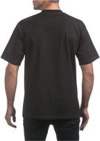 Pro Club Men's Heavyweight Cotton Short Sleeve Crew Neck T-Shirt, Black, X-Large