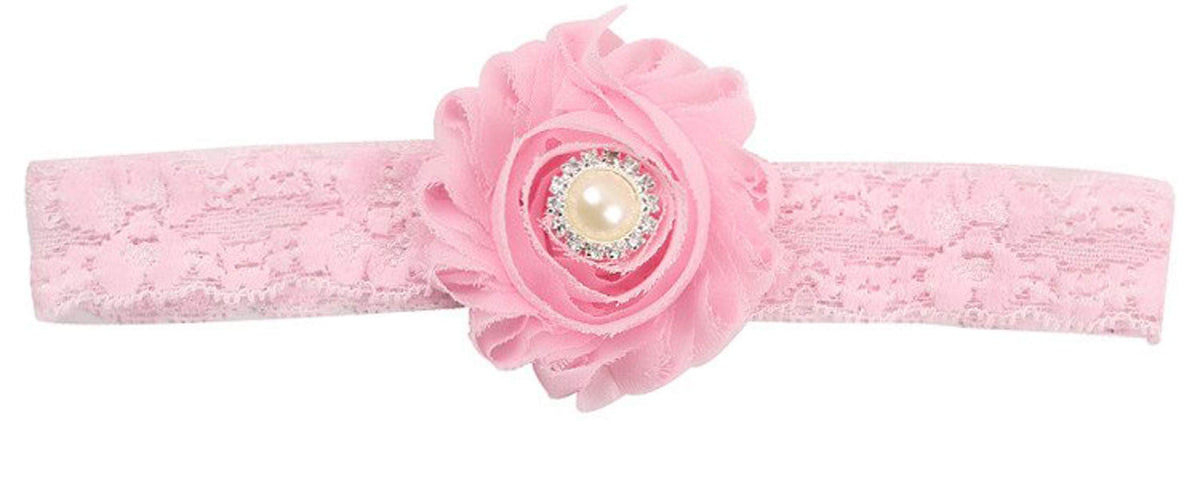 Akinoskids Flower Attached Headband  Pink Ha1099Lp 11