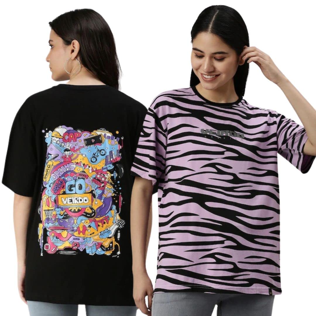 Veirdo Women's Women Short Sleeve T-Shirt for Casual Wear