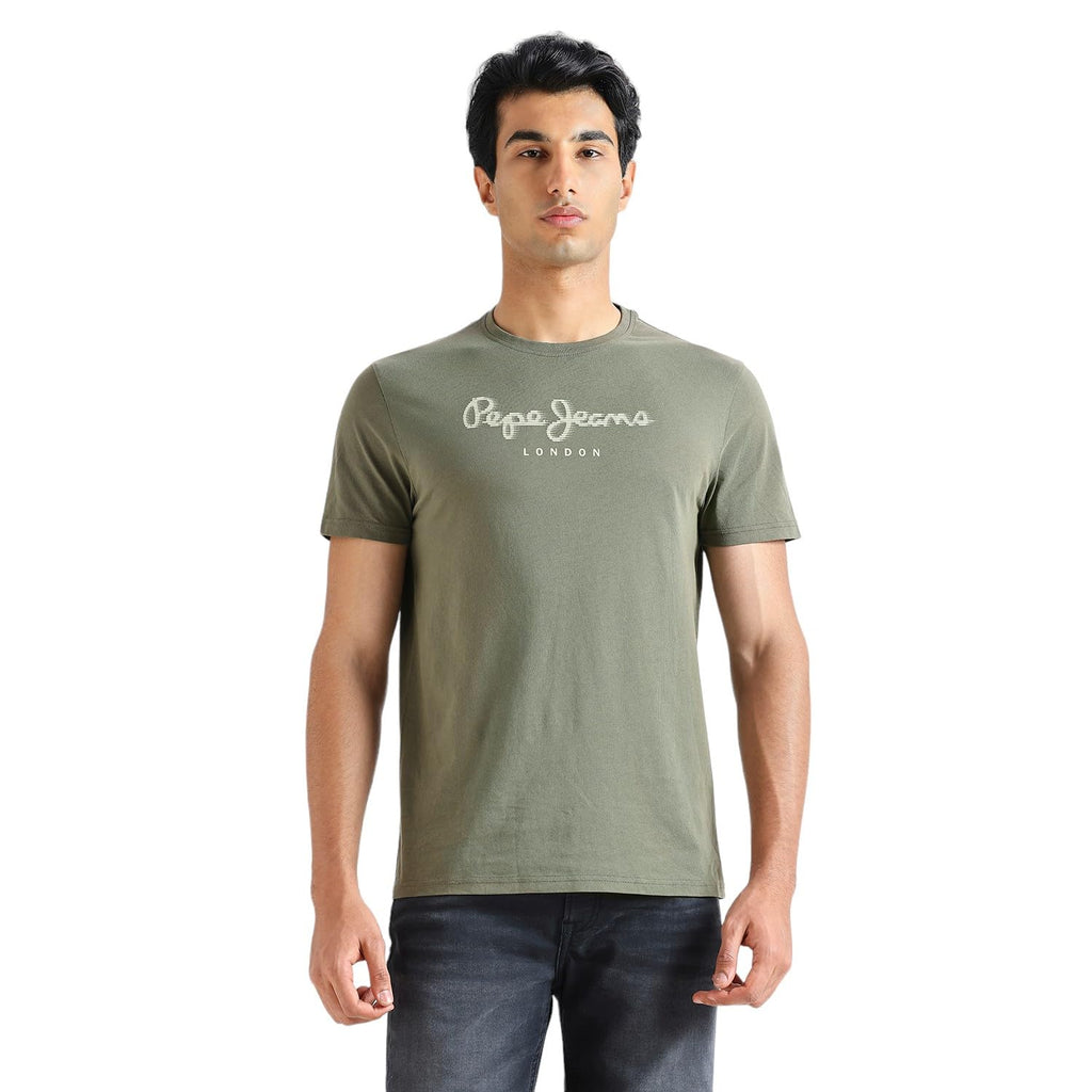 Green Crew Neck Short Sleeve T-Shirt