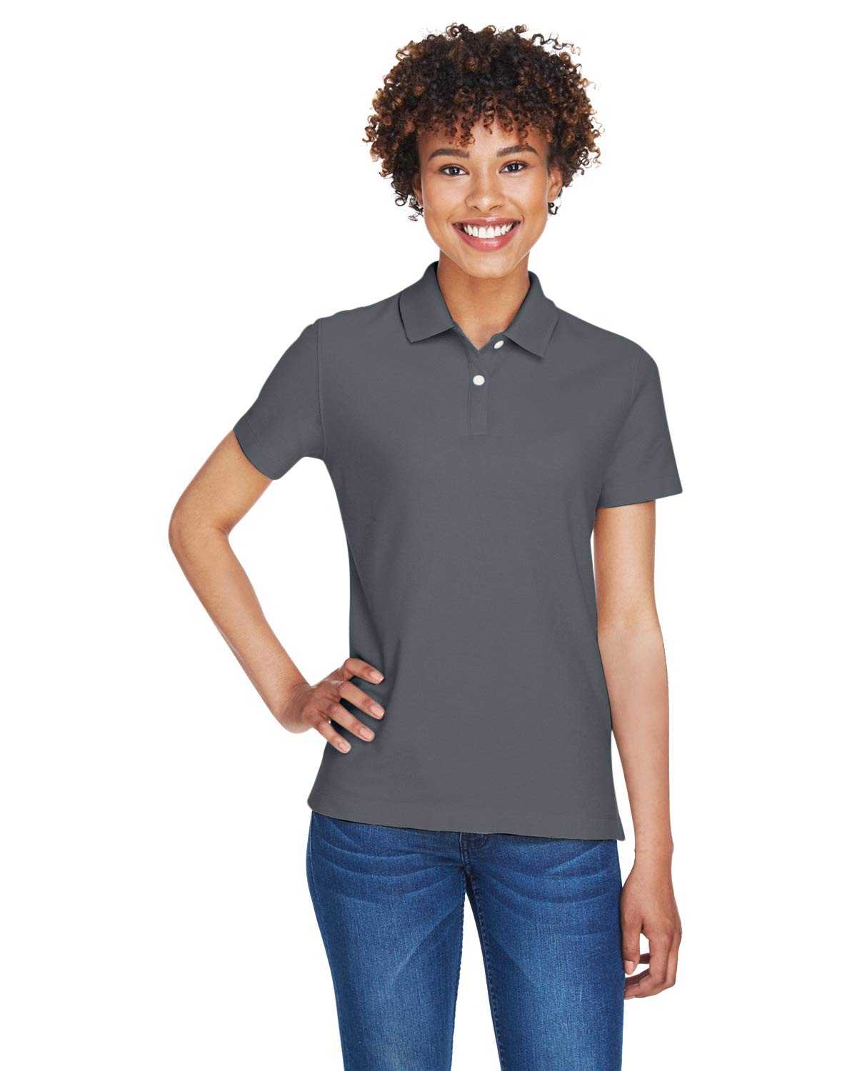 Ladies DRYTEc20Performance Polo - WHITE - XS(D0102H7YHEJ)