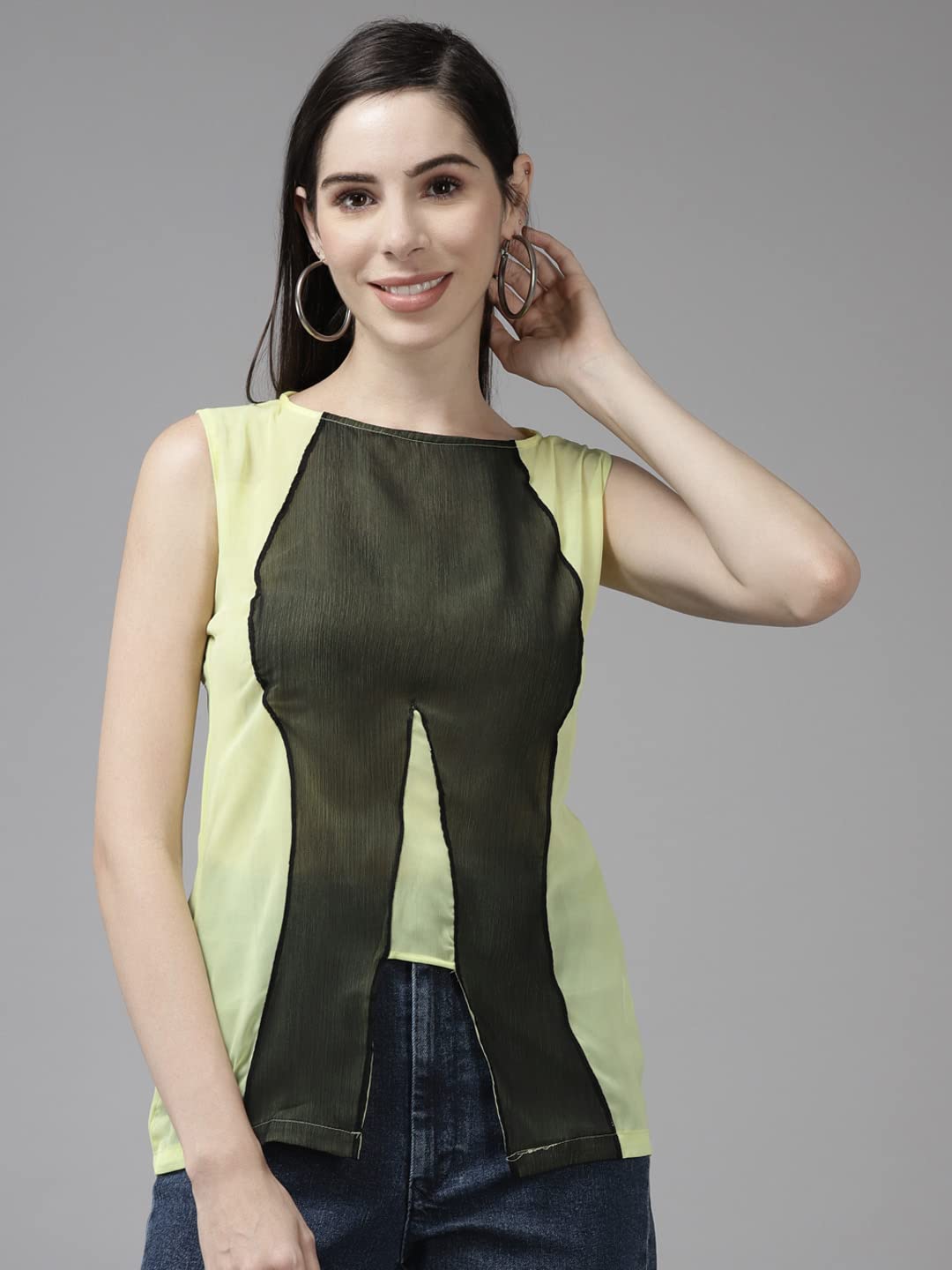 Aarika Womens Regular Fit Shirt (TP-W-M-12368_Lemon M)