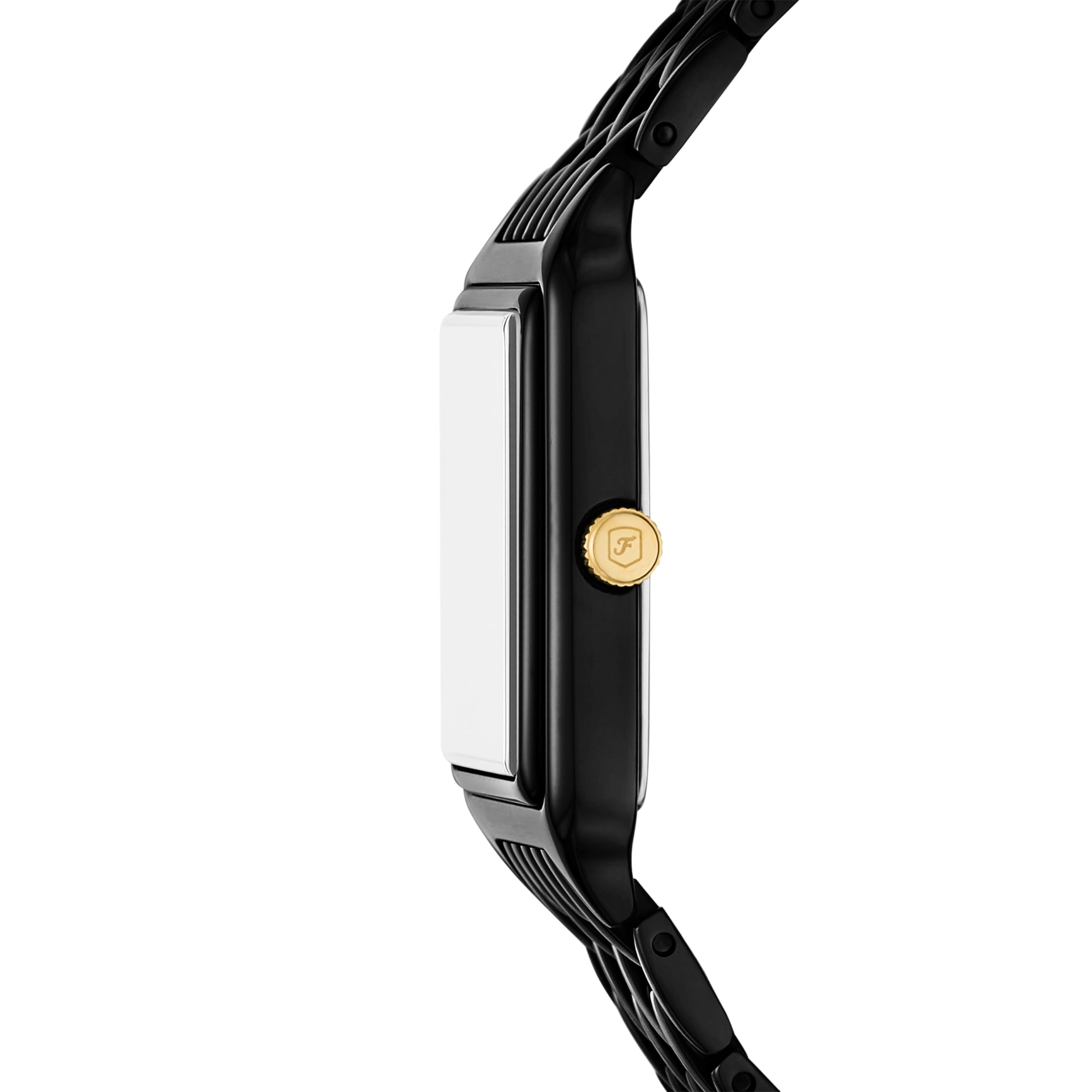 Fossil Women's Raquel Three-Hand Date Black Stainless Steel Watch