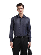 The Indian Garage Co Mens Slim Fit Striped Formal Shirt