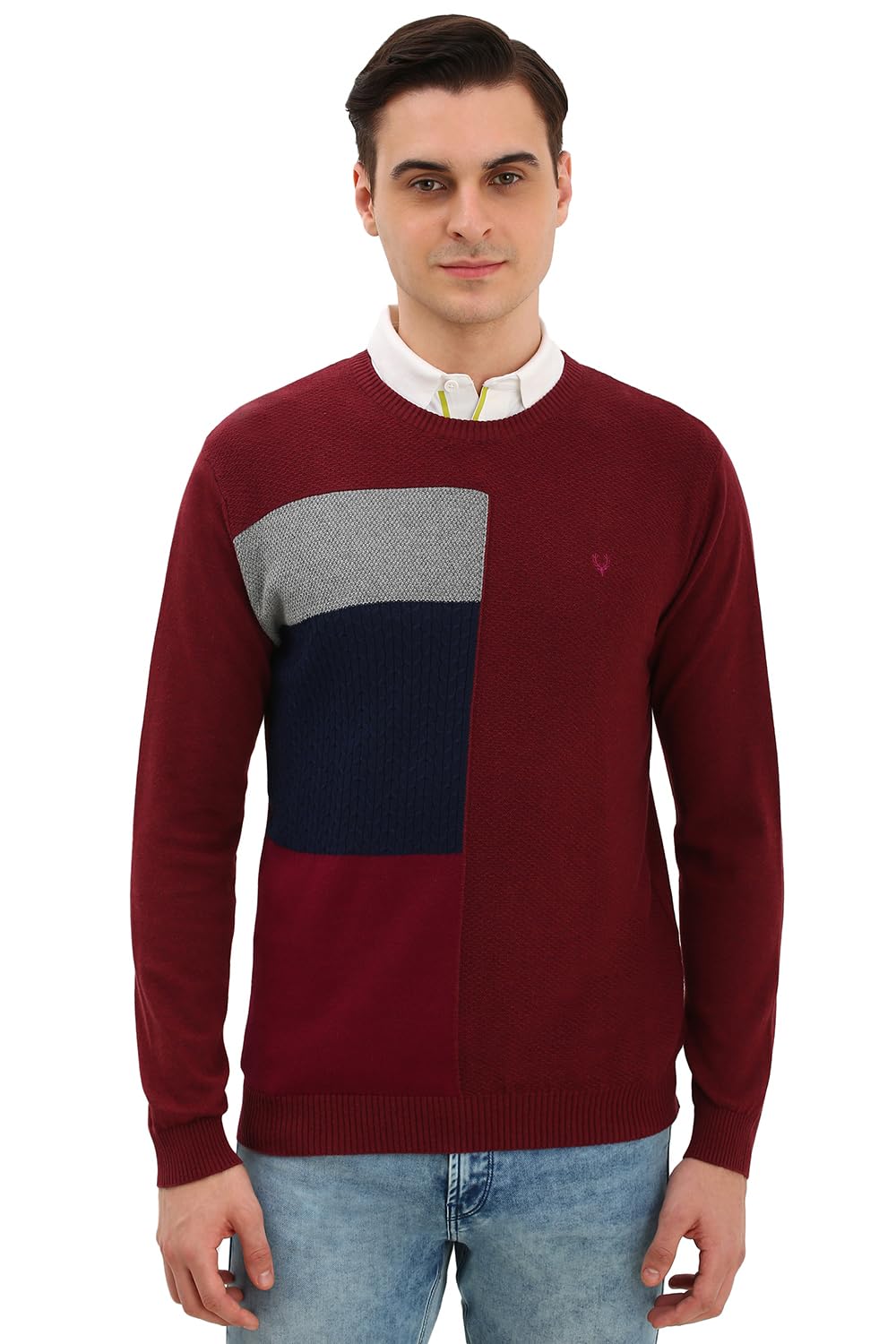 Allen Solly Men Full Sleeve Crew Neck Pullover